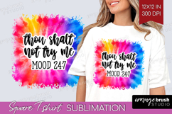 Sarcastic Quote Square Tshirt Background - Brush Stroke PNG Product Image 1