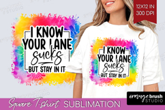Sarcastic Quote Square Tshirt Background - Brush Stroke PNG Product Image 1