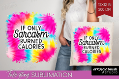 Sarcastic Quote Tote Bag - Brush Stroke Tote Bag PNG Product Image 1