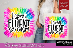 Sarcastic Quote Tote Bag - Brush Stroke Tote Bag PNG Product Image 1