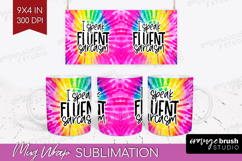 Sarcastic Quote Mug Wrap - Brush Stroke Mug PNG Sublimation Product Image 1