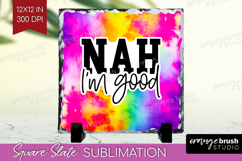 Sarcastic Quote Slate PNG - Brush Stroke Square Slate Product Image 1