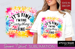 Sarcastic Quote Square Tshirt Background - Brush Stroke PNG Product Image 1