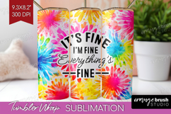 Sarcastic Quote Tumbler Wrap - Brush Stroke Tumbler PNG Product Image 1