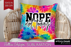 Sarcastic Quote Pillow Sublimation - Brush Stroke Pillow PNG Product Image 1