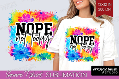 Sarcastic Quote Square Tshirt Background - Brush Stroke PNG Product Image 1