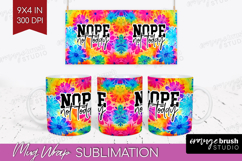 Sarcastic Quote Mug Wrap - Brush Stroke Mug PNG Sublimation Product Image 1