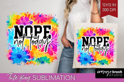 Sarcastic Quote Tote Bag - Brush Stroke Tote Bag PNG Product Image 1