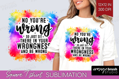 Sarcastic Quote Square Tshirt Background - Brush Stroke PNG Product Image 1