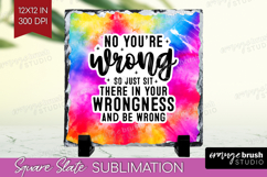 Sarcastic Quote Slate PNG - Brush Stroke Square Slate Product Image 1