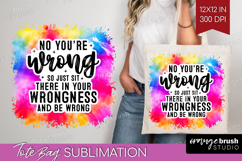 Sarcastic Quote Tote Bag - Brush Stroke Tote Bag PNG Product Image 1