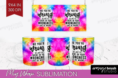 Sarcastic Quote Mug Wrap - Brush Stroke Mug PNG Sublimation Product Image 1