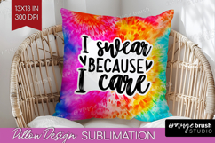 Sarcastic Quote Pillow Sublimation - Brush Stroke Pillow PNG Product Image 1