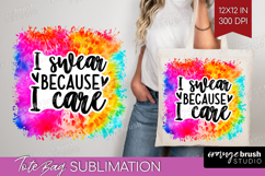 Sarcastic Quote Tote Bag - Brush Stroke Tote Bag PNG Product Image 1