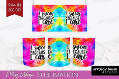 Sarcastic Quote Mug Wrap - Brush Stroke Mug PNG Sublimation Product Image 1