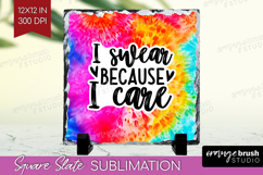 Sarcastic Quote Slate PNG - Brush Stroke Square Slate Product Image 1