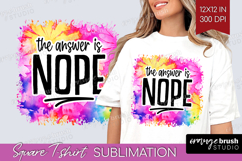 Sarcastic Quote Square Tshirt Background - Brush Stroke PNG Product Image 1