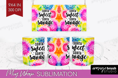 Sarcastic Quote Mug Wrap - Brush Stroke Mug PNG Sublimation Product Image 1