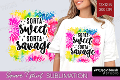 Sarcastic Quote Square Tshirt Background - Brush Stroke PNG Product Image 1