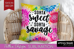 Sarcastic Quote Pillow Sublimation - Brush Stroke Pillow PNG Product Image 1
