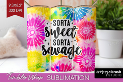 Sarcastic Quote Tumbler Wrap - Brush Stroke Tumbler PNG Product Image 1