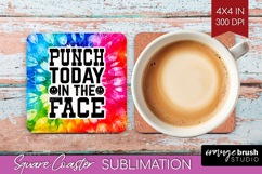Sarcastic Quote Square Coaster - Brush Stroke Coaster PNG Product Image 1