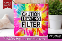 Sarcastic Quote Tumbler Wrap - Brush Stroke Tumbler PNG Product Image 1