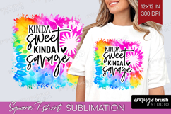 Sarcastic Quote Square Tshirt Background - Brush Stroke PNG Product Image 1
