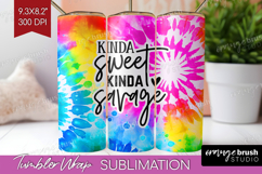 Sarcastic Quote Tumbler Wrap - Brush Stroke Tumbler PNG Product Image 1