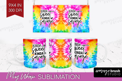 Sarcastic Quote Mug Wrap - Brush Stroke Mug PNG Sublimation Product Image 1