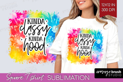 Sarcastic Quote Square Tshirt Background - Brush Stroke PNG Product Image 1