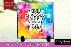 Sarcastic Quote Slate PNG - Brush Stroke Square Slate Product Image 1
