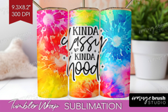 Sarcastic Quote Tumbler Wrap - Brush Stroke Tumbler PNG Product Image 1