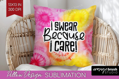 Sarcastic Quote Pillow Sublimation - Brush Stroke Pillow PNG Product Image 1