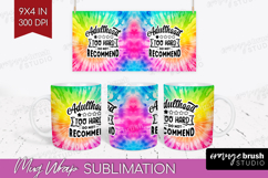 Sarcastic Quote Mug Wrap - Brush Stroke Mug PNG Sublimation Product Image 1