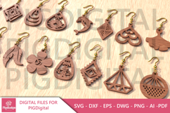 Boho Tribal Earring SVG Bundle Product Image 3