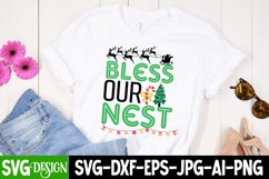 #Bless Our Nest SVG Cut File,Bless Our Nest SVG Design Product Image 1