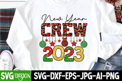 New Year Crew 2023 Sublimation Design Product Image 2