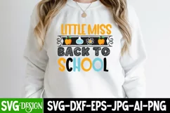 #Little Miss Back to School SVG Cut File,#Back to School SVG Product Image 2