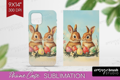 Retro Easter Phone Case PNG - Easter Case PNG Sublimation Product Image 1