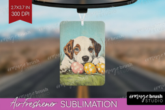 Retro Easter Air Freshener PNG - Easter PNG Sublimation Product Image 1