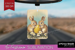 Retro Easter Air Freshener PNG - Easter PNG Sublimation Product Image 1