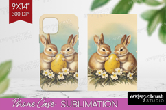 Retro Easter Phone Case PNG - Easter Case PNG Sublimation Product Image 1