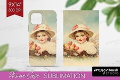 Retro Easter Phone Case PNG - Easter Case PNG Sublimation Product Image 1