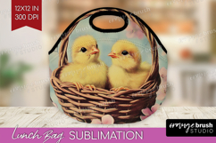 Retro Easter Lunch Bag - Easter Lunch Bug PNG Sublimation Product Image 1