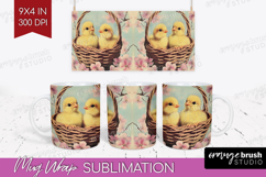 Retro Easter Mug Wrap - Easter Mug PNG Sublimation Product Image 1