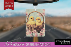 Retro Easter Air Freshener PNG - Easter PNG Sublimation Product Image 1