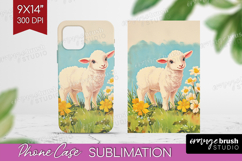 Retro Easter Phone Case PNG - Easter Case PNG Sublimation Product Image 1