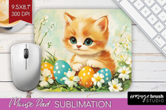 Retro Easter Mouse Pad Sublimation - Easter Mousepad PNG Product Image 1