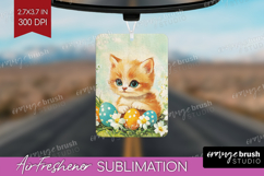 Retro Easter Air Freshener PNG - Easter PNG Sublimation Product Image 1
